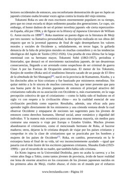 lectores occidentales de entonces, una reconfortante demostración de que en Japón un
japonés cristiano osaba levantar voces a