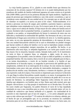 La vieja familia japonesa. El ie. ¿Quién es este temible bruto que destroza los
corazones de los jóvenes esposos? El término