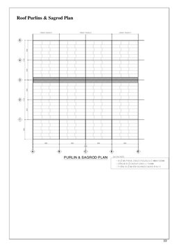 10 
 
Roof Purlins & Sagrod Plan 
 
 
 

