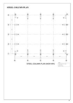 8 
 
STEEL COLUMN PLAN 
 
 
 
