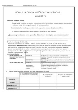 Colegio el Carmelo                                Ciencias Sociales 1ro sec 
 
 
 
 
 
 
 
 
 
 
 
 
 
 
 
 
 
 
 
FICHA 2: L