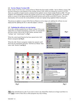 9804/0087  #2 
5
 
1.1   Service Master Version 2.00. 
From version 19 of Cd3 a new version of Service Master has been made