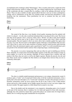 accomplished with a technique called “fluttertongue”. This is usually achieved by a rapid roll of the 
tongue whilst blowing,