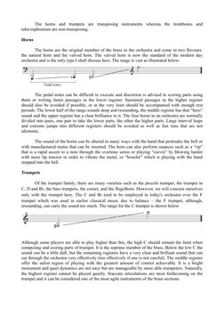 The  horns  and  trumpets  are  transposing  instruments  whereas  the  trombones  and 
tuba/euphonium are non-transposing.