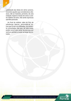 4
compilação das ideias de vários autores, 
incluindo aqueles que consideramos clás-
sicos, não se tratando, portanto, de uma