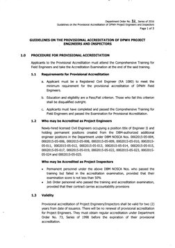 DPWH Project Engineer Accreditation Guidelines | PDF | Engineer ...
