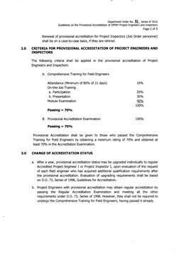DPWH Project Engineer Accreditation Guidelines | PDF | Engineer ...