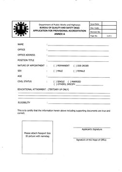 DPWH Project Engineer Accreditation Guidelines | PDF | Engineer ...