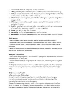  For systems that include computers, develop or improve- 
1. Safety- protecting the user from dangerous conditions and undes