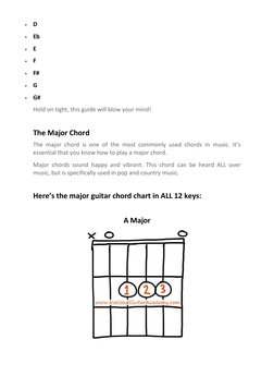 Comprehensive Guitar Chord Guide | PDF | Chord (Music) | Guitars