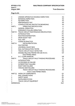 RT/E/S/11752 
RAILTRACK COMPANY SPECIFICATION 
Issue 2 
 
August 2001 
Train Detection 
 
 
Page 6 of 6 
 
 
3 
LINESIDE APPA