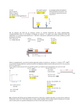 U1=U2                                       
U2= Uel2+U grav2        La energía potencial elástica  
Uel1=U grav2
