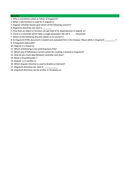 AngularJS Interview Questions Guide | PDF | Angular Js | Java Script