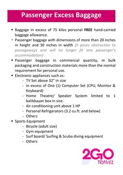 2Go Cargo and Excess Baggage Rates | PDF | Cargo | Nature