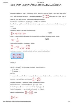 13/02/2019
AVA UNINOVE
https://ava.uninove.br/seu/AVA/topico/container_impressao.php
3/13
DERIVADA DE FUNÇÃO NA FORMA PARAMÉT