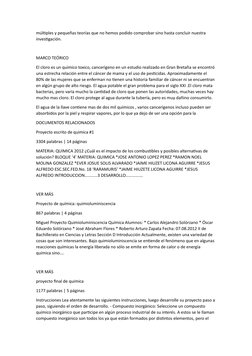 múltiples y pequeñas teorías que no hemos podido comprobar sino hasta concluir nuestra 
investigación. 
MARCO TEÓRICO
El clor