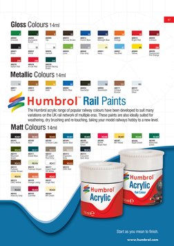 Humbrol Paint Color Chart Overview | PDF | Blue | Green