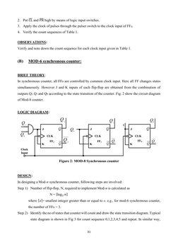 Mod-6 Synchronous Counter Design | PDF | Electronic Design | Digital ...