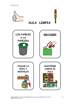 Normas del aula 
 
Autor pictogramas: Sergio Palao Procedencia: http://catedu.es/arasaac/ Licencia: CC (BY-NC-SA)  
Autora: L