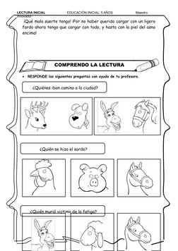 LECTURA INICIAL                      EDUCACIÓN INICIAL: 5 AÑOS                         Maestro 
Innovador
 ¡Qué mala suerte t