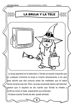 LECTURA INICIAL                      EDUCACIÓN INICIAL: 5 AÑOS                         Maestro 
Innovador
La bruja apareció e