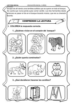LECTURA INICIAL                      EDUCACIÓN INICIAL: 5 AÑOS                         Maestro 
Innovador
Escapó de allí dand