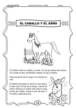 LECTURA INICIAL                      EDUCACIÓN INICIAL: 5 AÑOS                         Maestro 
Innovador
 
Un hombre tenía u