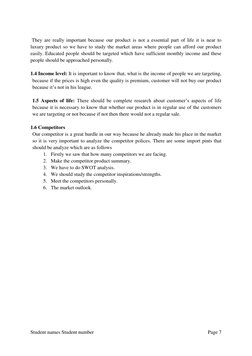 Student names Student number
Page 7