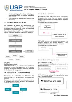 FACULTAD DE INGENIERIA 
ESCUELA ARQUITECTURA Y URBANISMO 
GESTIÓN DE PROYECTOS II 
 
 
GESTIÓN DE PROYECTOS II 
 
 
¿Qué