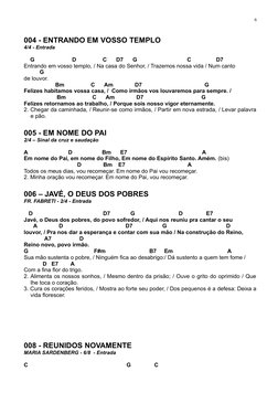 004 - ENTRANDO EM VOSSO TEMPLO
4/4 - Entrada
G D C D7 G