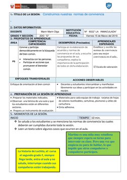 Normas de Convivencia en el Aula | PDF | Salón de clases | Aprendizaje
