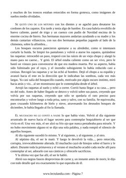 y muchos de los troncos estaban retorcidos en forma grotesca, como imágenes de
sueños medio olvidados.
SE QUITÓ UNO DE LOS MI