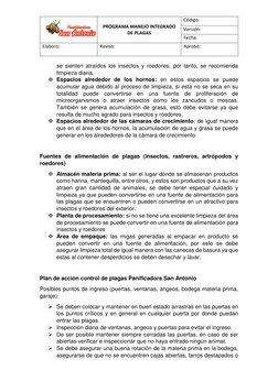 Programa Integral de Control de Plagas | PDF | Insectos | Plaga (organismo)