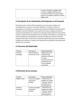 sistema mediante una página web 
sencilla y amigable además de que 
también permitirá a los clientes poder 
generar sus pedid