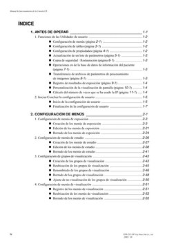 Manual de funcionamiento de la Consola CR 
iv 
010-211-30  Fuji Photo Film Co., Ltd. 
 
2005. 10 
ÍNDICE 
1. ANTES DE OPERAR