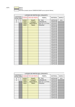 Listado de Perfiles de Acero ASTM A36 | PDF | Ingeniería mecánica