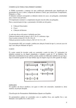 8 
CODIFICAÇÃO TEMA PARA PERMUTADORES 
 
A TEMA recomenda o emprego de uma codificação padronizada para identificação de 
p