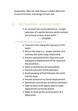Resting Part Design Types and Design of Rest Seats in RPD | PDF | Tooth Enamel | Face