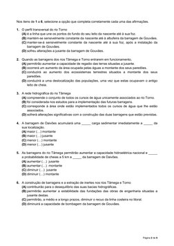 Página 2 de 9 
 
 
Nos itens de 1 a 6, selecione a opção que completa corretamente cada uma das afirmações. 
 
1. O perfil tr