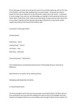 A Guide To Writing Concert Program Notes | PDF | Tempo | Translations