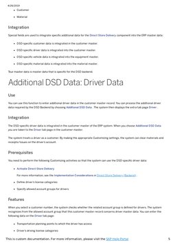 4/26/2019
5
This is custom documentation. For more information, please visit the SAP Help Portal (https://help.sap.com/viewer