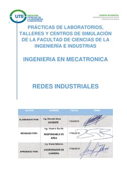 PRÁCTICAS DE LABORATORIOS, 
TALLERES Y CENTROS DE SIMULACIÓN 
DE LA FACULTAD DE CIENCIAS DE LA 
INGENIERÍA E INDUST