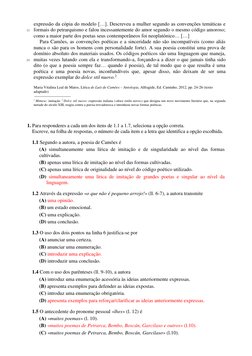 1. Para responderes a cada um dos itens de 1.1 a 1.7, seleciona a opção correta.  
 Escreve, na folha de respostas, o númer