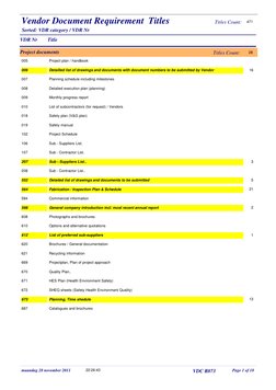 Vendor Document Requirements Overview | PDF | Nondestructive Testing ...