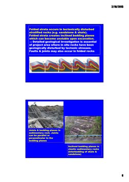 2/10/2015
2/10/2015
2/10/2015
2/10/2015
6666
Folded strata occurs in tectonically disturbed 
Folded strata occurs in tectonic