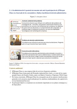 2 
 
2.- A la administración le gustaría incrementar aún más la participación de JPMorgan 
Chase en el mercado de los consumi