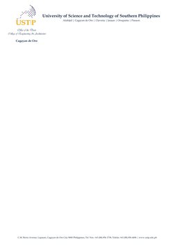 USTP Thesis and Concept Paper Template | PDF | Thesis | Science