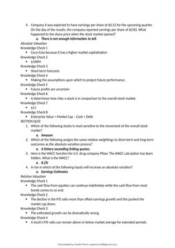 Bloomberg Finance Fundamentals Answers | PDF | Yield Curve | Government ...