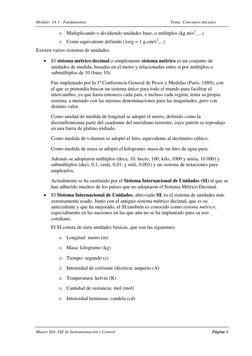 Módulo: 1A 1 - Fundamentos 
 
Tema: Conceptos iniciales 
Master ISA- ISE de Instrumentación y Control 
 
Página 4 
o Mult