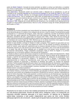 padre de Abdón Calderón. Cansado de tanta actividad, se dedicó a cultivar sus latifundios y a explotar 
sus minas en Santa El